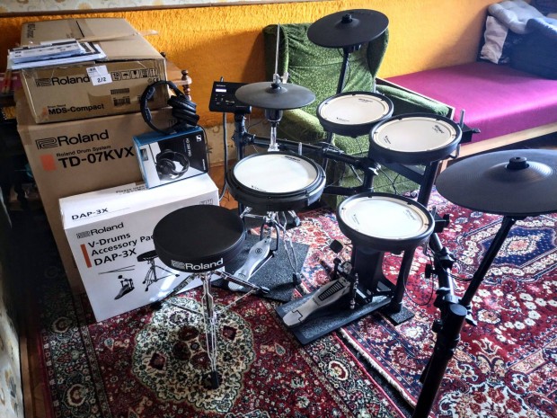 Elektromos dob Roland TD-07Kvx DAP-3X NE-10 Gibraltar 5707