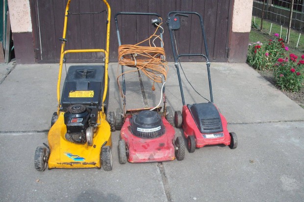 Elektromos ésbenzines fűnyíró