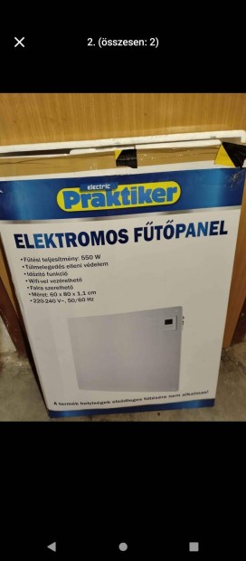 Elektromos ftpanel jszer llapotban elad