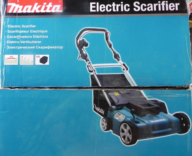 Elektromos gyepszellőztető bontatlan Makita UV3600 1800W 38cm