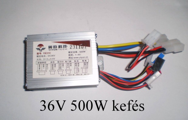 Elektromos kerékpár, roller 500 wattos vezérlő