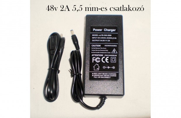 Elektromos ker�kp�r, roller, robog� 48V akku t�lt�