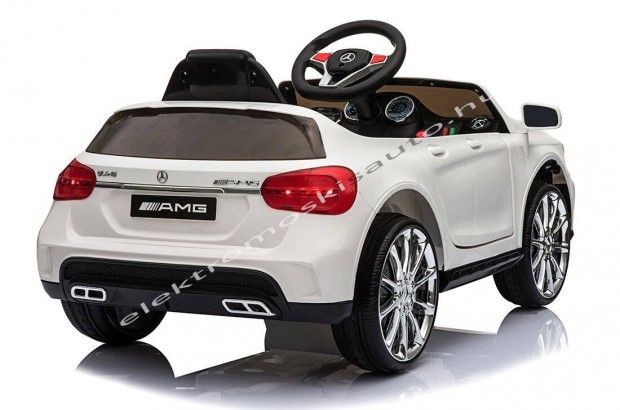 Elektromos kisautó - Mercedes Benz GLA 45 AMG fehér eredeti 1személyes
