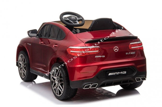 Elektromos kisautó - Mercedes GLC 63 S Coupe 12V lakk bordó 1személyes