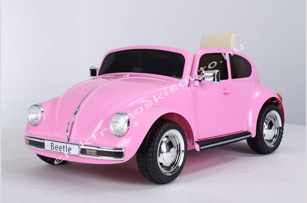 Elektromos kisautó - OLD Volkswagen Beetle 12V pink - Akciós!
