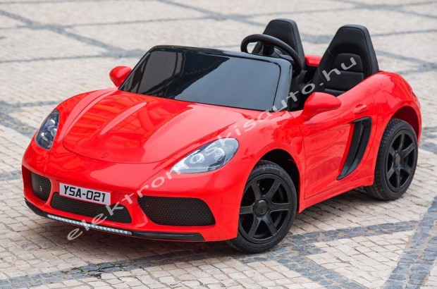 Elektromos kisautó - Supercar 24V piros óriás kétszemélyes (100kg-ig)