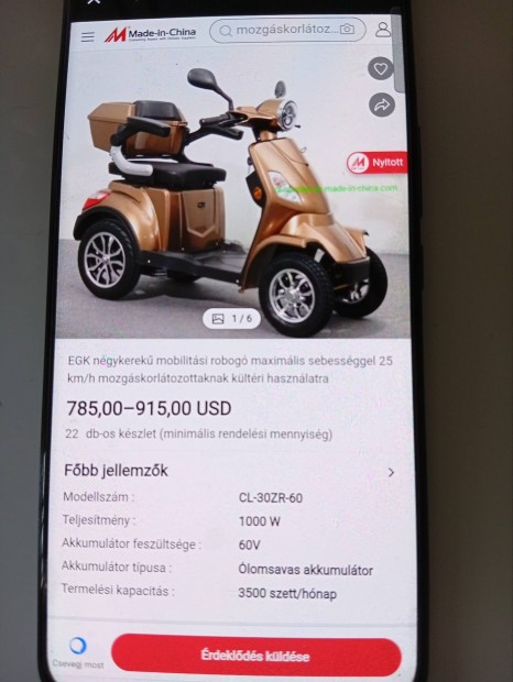 Elektromos motor elad�!