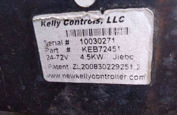 Elektromos robog 72V 4,5kW kelly vezrlvel