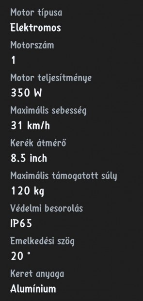 Elektromos roller, �l�ssel, 350w