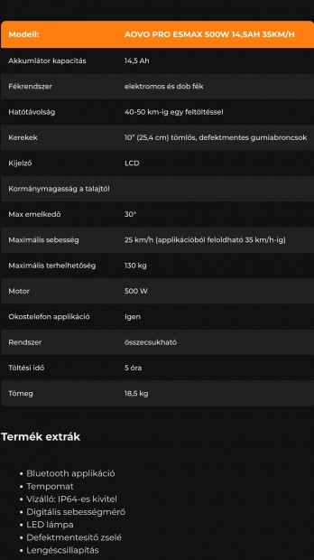 Elektromos roller kitűnő állapotban.