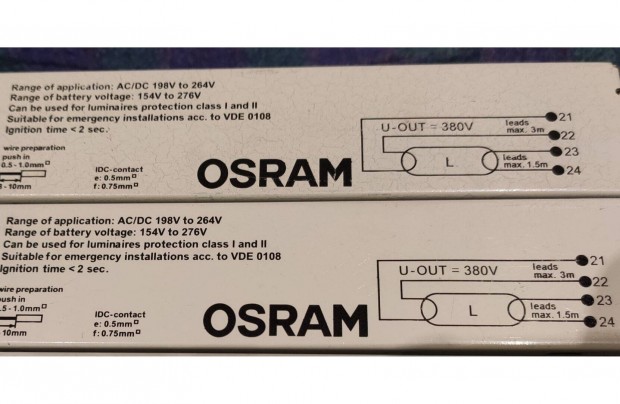 Elektronikus fnycs eltt OSRAM Quicktronic Pro. Qtp8 1x58W-os