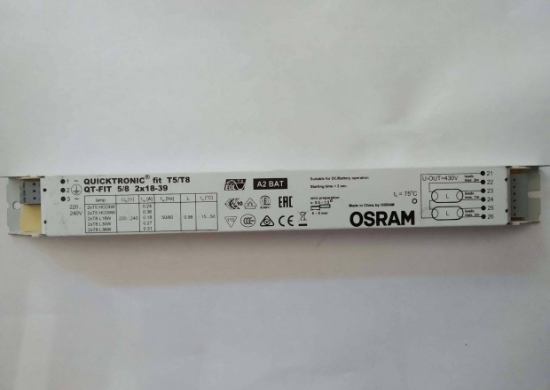 Elektronikus fnycseltt T5/T8 QT-Fit Osram Quicktronic fit Nagyfrek