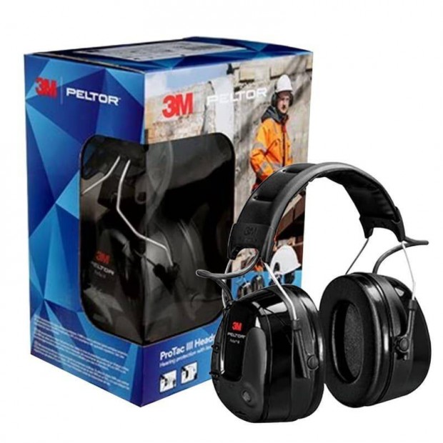 Elektronikus vdfejhallgat 3M Peltor Protac III Headset32dB MT13H22