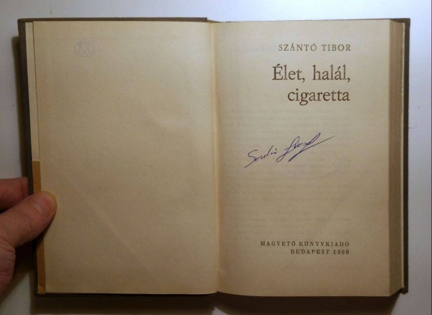 let, Hall, Cigaretta (Sznt Tibor) 1968 (tkttt) 8kp+tartalom