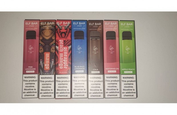 Elfbar 1500 , 5000 pu(f)fs