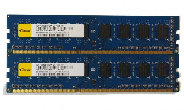 Elixir 8GB (2x4GB) DDR3 1600MHz memria