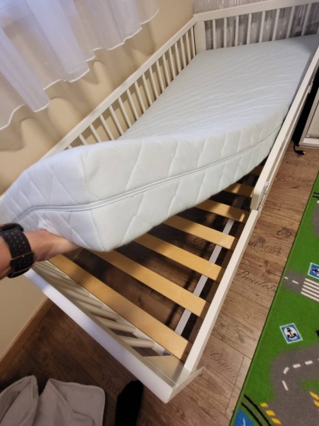 Elkelt! IKEA Gulliver junior ágy+ matrac+leesésgátló+matracvédő