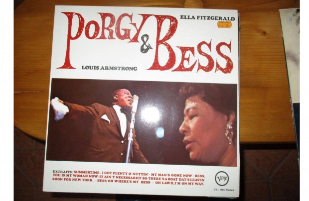 Ella Fitzgerald Louis Armstrong: Porgy & Bess bakelit hanglemez elad