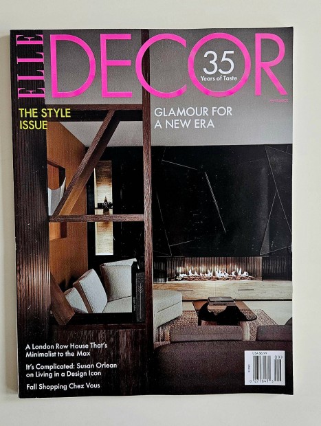 Elle Decor US 2024/9 lakberendezsi magazin