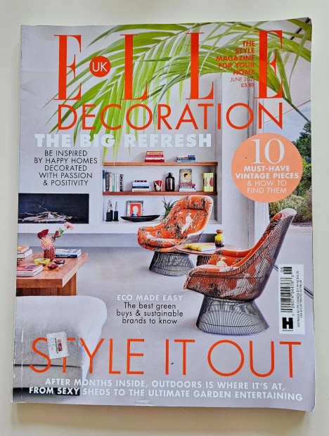 Elle Decoration UK lakberendezsi magazin 2021/6