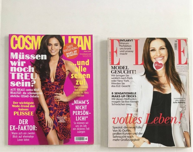 Elle, Cosmopolitan nmet nyelv magazin, jsg 2010 / 2012