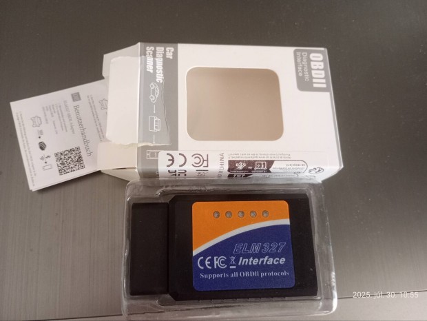 Elm327 Bluetooth Odbii és Multiecuscan adapter 6 db kábel