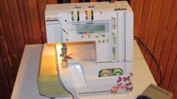 Elna Pro 4DC tp. 4 szlas overlock interlock tisztz lock varrgp