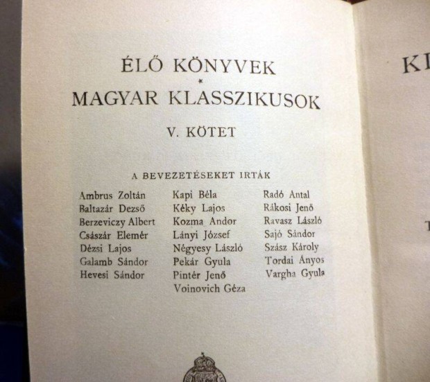 l knyvek - Magyar klasszikusok 28 db