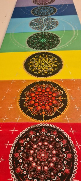 lben mg szebb kzi munka:j 120X40cm ris mandala festmny 129eft