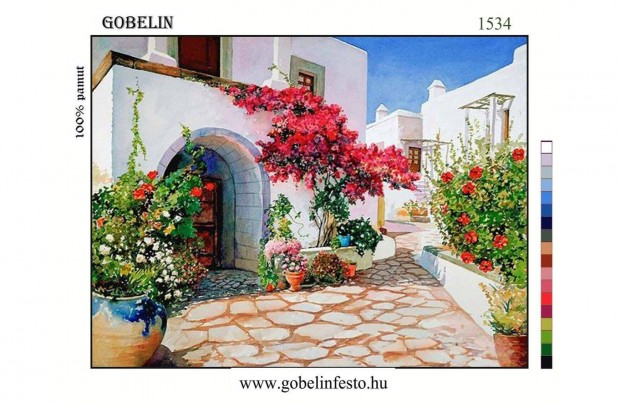 Elfestett gobelin alap 50x60cm