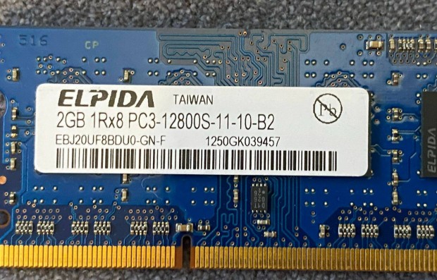 Elpida 2 x 2GB PC3 12800 DDR3 laptop memria Macbook