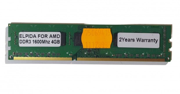 Elpida 4GB DDR3 1600MHz memria / AMD