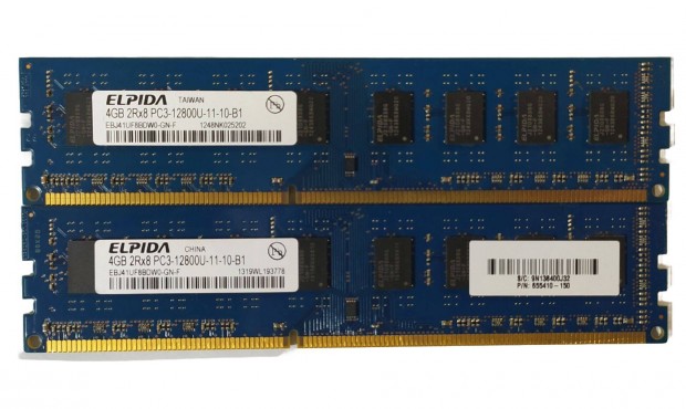 Elpida 8GB (2x4GB) DDR3 1600MHz memria