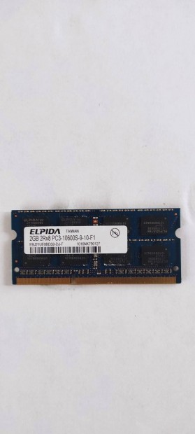 Elpida laptop memria 2GB DDR3 1333MHz SDRAM elad