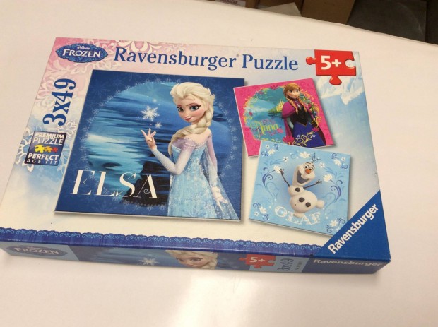 Elsa Anna premium puzzle 3x49db-os kirak Trefl Frozen puzzle