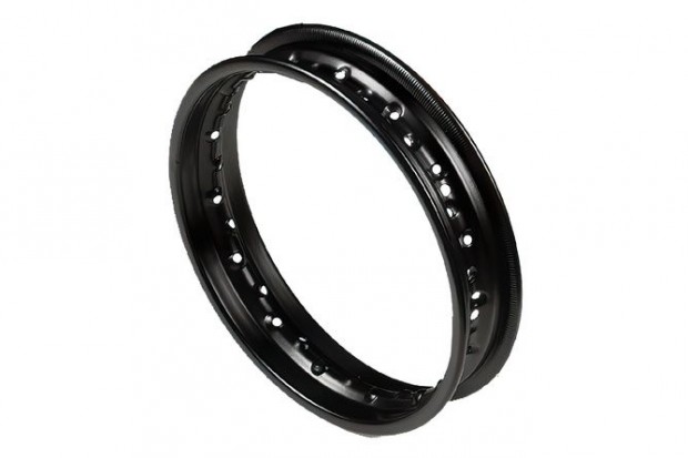 Első / hátsó kerékfelni acél 12x2,15 fekete Pit Bike / Dirt Bike