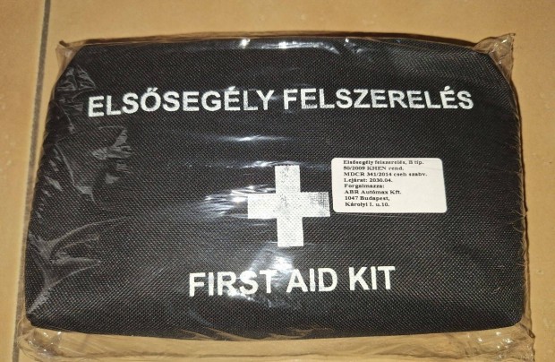 Elsősegély csomag eladó (személyautóhoz)
