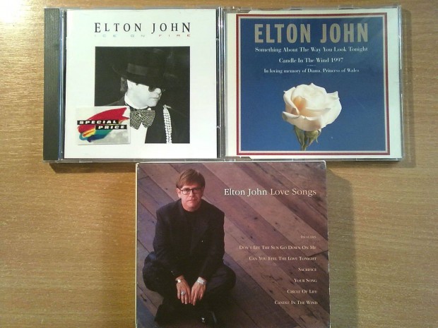 Elton John CD lemezek egy csomagban (3 darab album egytt 6000 Ft)