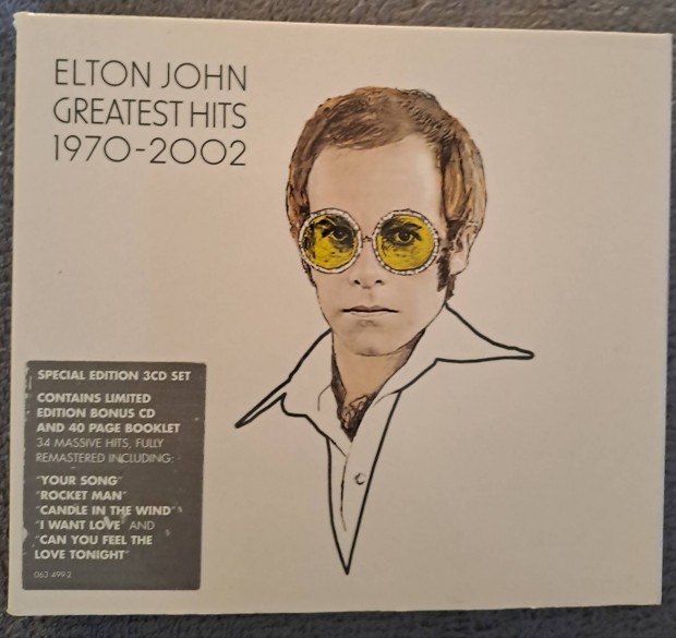 Elton John Greatest Hits 1970-2002 cd