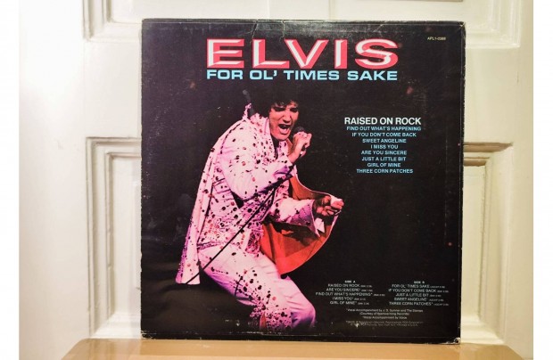 Elvis - Raised On Rock / For Ol' Times Sake LP 1973. USA