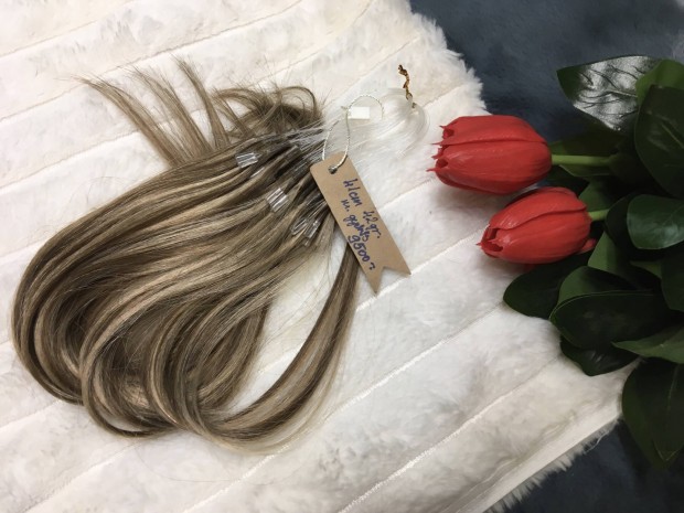 Emberi haj póthaj mikro gyűrűs 41 cm 42 gr