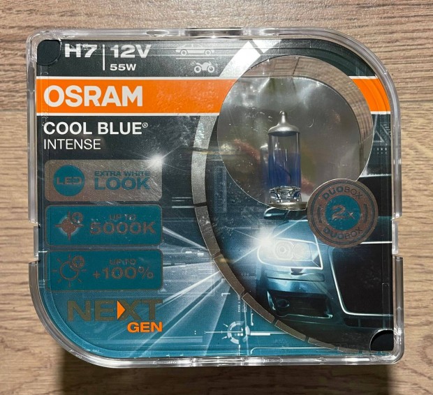 Emelt fényű Osram Cool Blue H7 izzók eladók