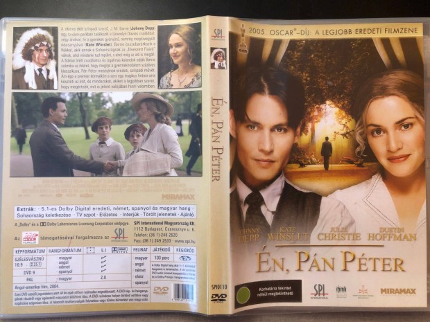 n, Pn Pter DVD (karcmentes, Johnny Depp, Dustin Hoffman)