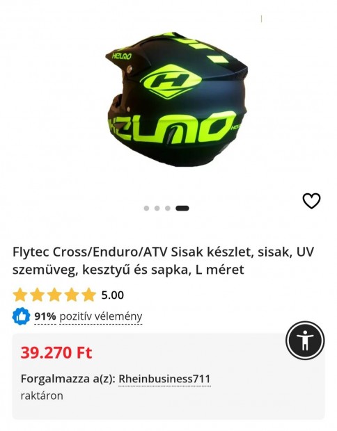 Enduro/cross M-es sisak