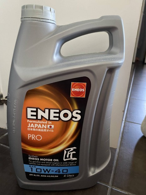 Eneos 10w 40 motorolaj bontott 3 liter