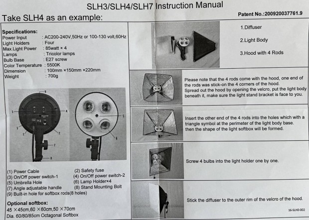 Energiatakarkos lmpaszett, softboxokkal (7x32W)