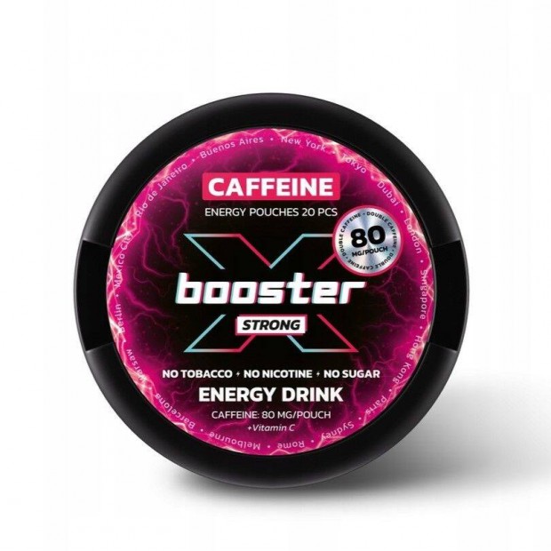 Energiatasak X-Booster - Energy Drink - 80mg Koffein + Taurin