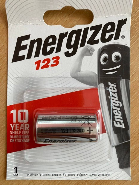 Energizer CR123 Ltium Fot Elem / 3V / 1500 mAh