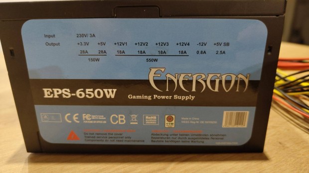 Energon 650W táp