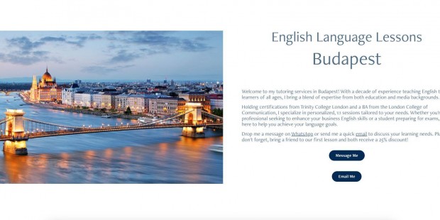 English Language Lessons in Budapest